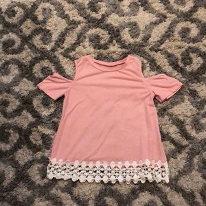 Girls open shoulder shirt